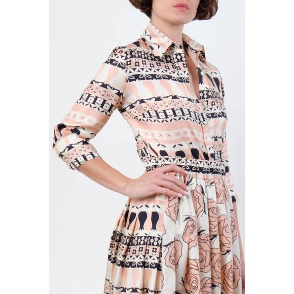 LA PRESTIC OUISTON  Emmanuelle Shirt in Tulipe Rose 1 S - Picture 2 of 6